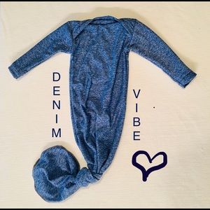 Brand new handmade Denim Vibe Sleep sack NB
